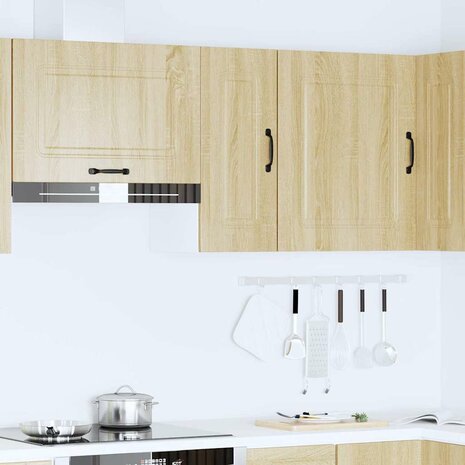 Keukenwandkast Kalmar bewerkt hout sonoma eikenkleurig 3