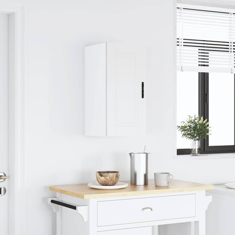 Keukenwandkast Porto bewerkt hout wit 2