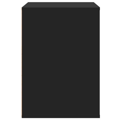 Ladekast 80x41x58 cm bewerkt hout zwart 6