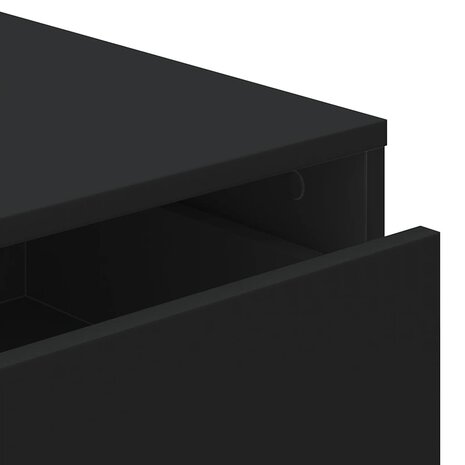 Ladekast 80x41x58 cm bewerkt hout zwart 8