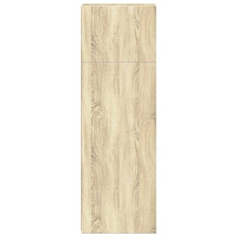 Hoge kast 30x41x124 cm bewerkt hout sonoma eikenkleurig 5