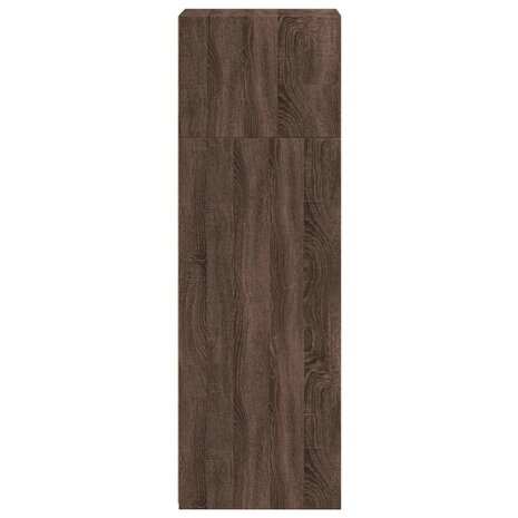 Hoge kast 40x41x124 cm bewerkt hout bruin eikenkleur 5