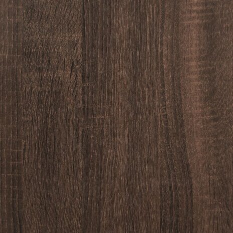 Hoge kast 40x41x124 cm bewerkt hout bruin eikenkleur 8