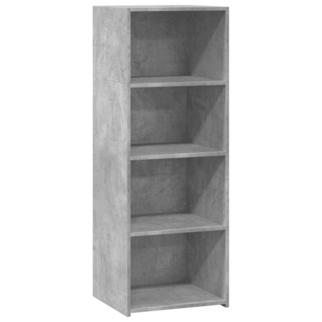 Hoge kast 45x41x124 cm bewerkt hout betongrijs 2