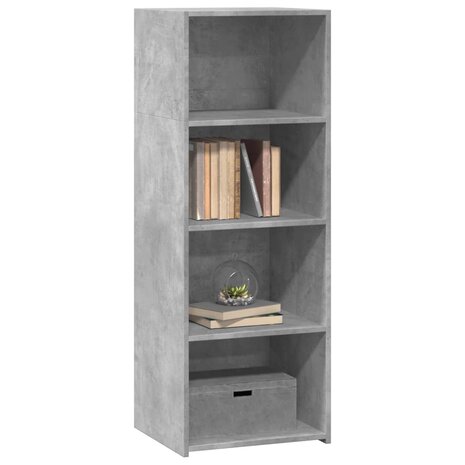 Hoge kast 45x41x124 cm bewerkt hout betongrijs 3
