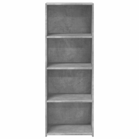 Hoge kast 45x41x124 cm bewerkt hout betongrijs 4
