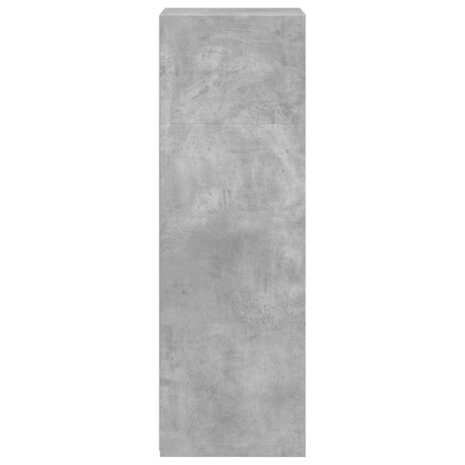 Hoge kast 45x41x124 cm bewerkt hout betongrijs 5