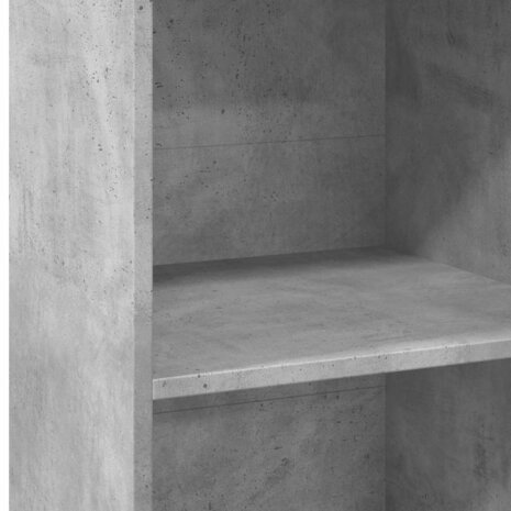 Hoge kast 45x41x124 cm bewerkt hout betongrijs 7