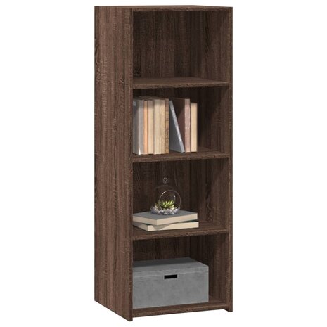 Hoge kast 45x41x124 cm bewerkt hout bruin eikenkleurig 3
