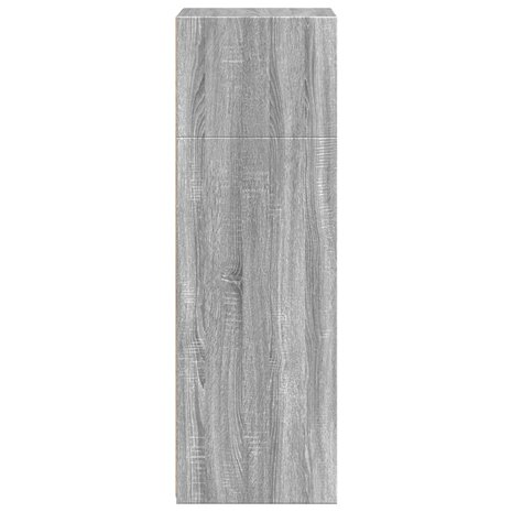 Hoge kast 50x41x124 cm bewerkt hout grijs sonoma eikenkleurig 5