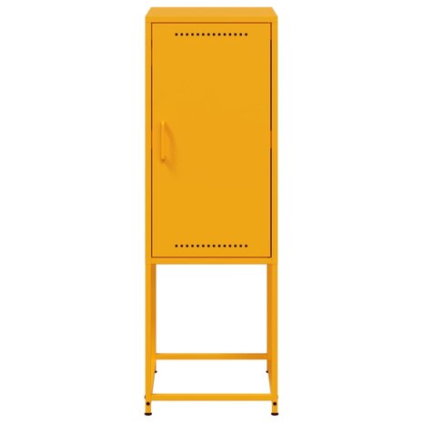 Hoge kast 36x39x107 cm staal mosterdgeel 6