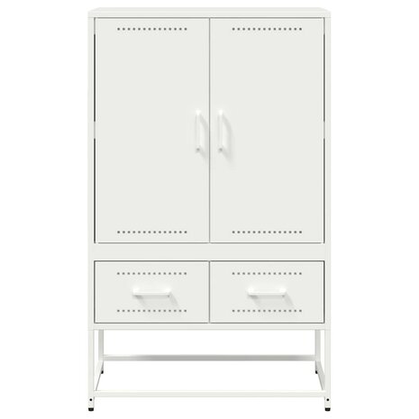 Hoge kast 68x39x111,5 cm staal wit 5