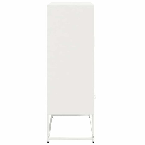 Hoge kast 68x39x111,5 cm staal wit 6