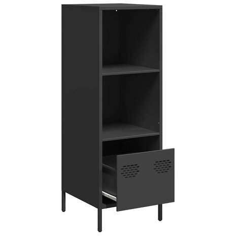 Hoge kast 35x39x103,5 cm staal zwart 4