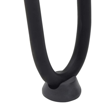 Haarspeld tafelpoten 4 st 20 cm massief staal zwart 9