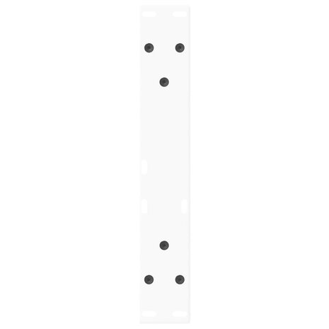 Eettafelpoten 2 st V-vormig 40x(30-31,3) cm staal wit 7