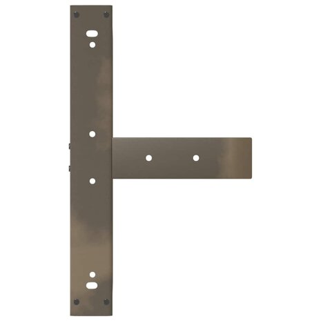 Bartafelpoten 2 st T-vormig 60x35x(110-111) cm staal naturel 7