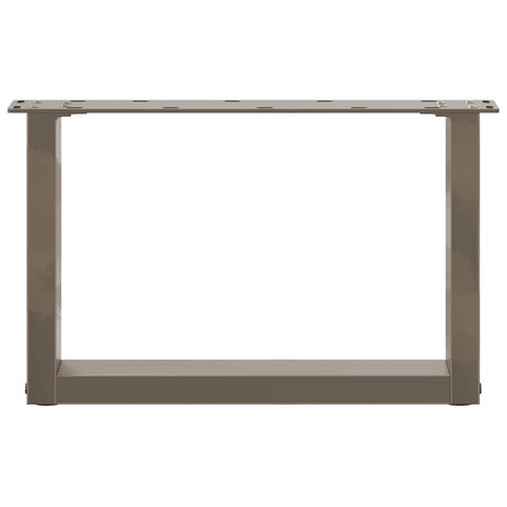 Salontafelpoten 2 st U-vormig 50x(30-31) cm staal naturel 5