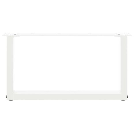 Salontafelpoten 2 st U-vormig 60x(30-31) cm staal wit 5