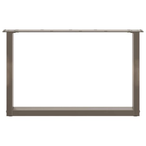 Salontafelpoten 2 st U-vormig 70x(42-43) cm staal naturel 5