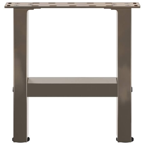 Salontafelpoten naturel staal 2 st 40x(30-31) cm staal 5