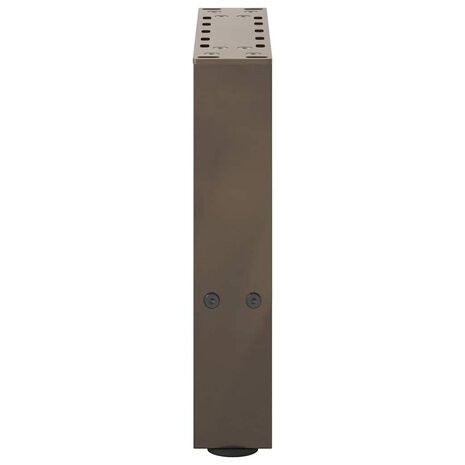 Salontafelpoten naturel staal 2 st 40x(30-31) cm staal 6