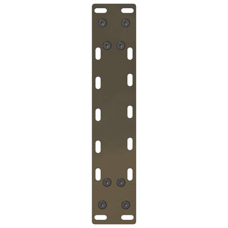 Salontafelpoten naturel staal 2 st 40x(30-31) cm staal 7