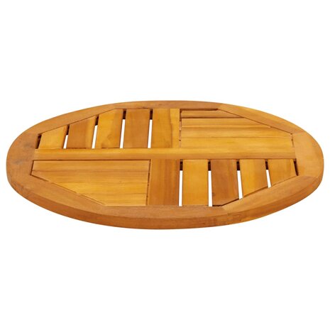 Tafelblad rond Ø 50x2 cm massief acaciahout 3