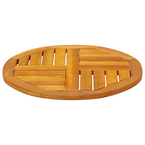 Tafelblad rond Ø 50x2 cm massief acaciahout 5