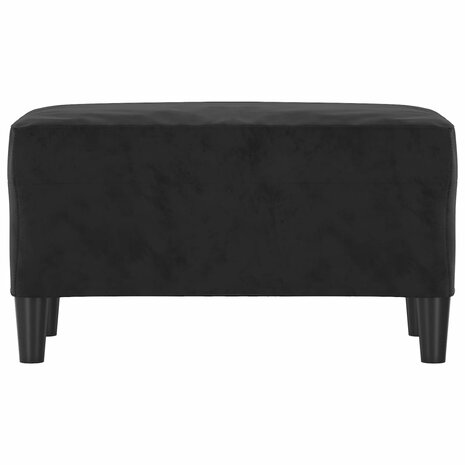 Bankje 70x35x41 cm fluweel zwart 3