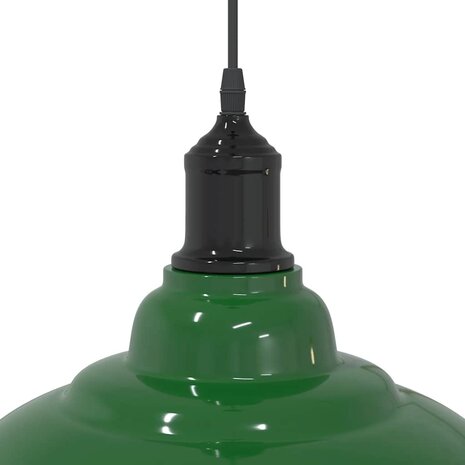 Hanglamp in hoogte verstelbaar E27 Ø31 cm metaal glanzend groen 8