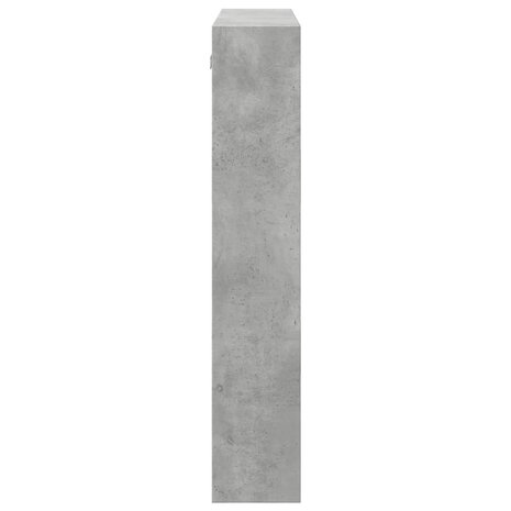 Wandkast 80x15x80 cm bewerkt hout betongrijs 5