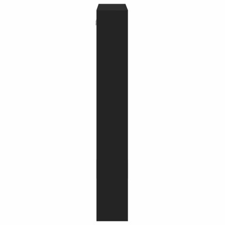 Wandkast 50x15x100 cm bewerkt hout zwart 5
