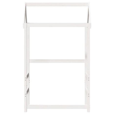 Kinderbedhuisje 108x70x176,5 cm massief grenenhout wit 4