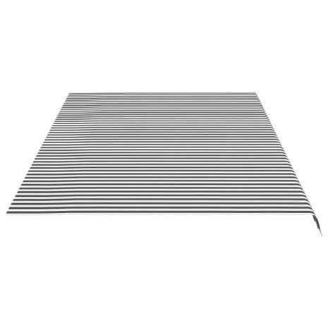 Vervangingsdoek voor luifel 6x3 m antracietkleurig en wit 4