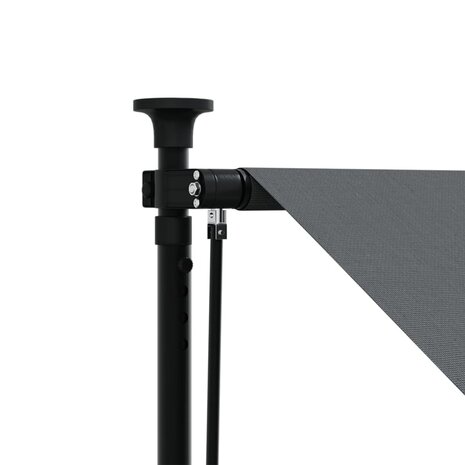 Luifel uittrekbaar 350x150 cm stof en staal antracietkleurig 8