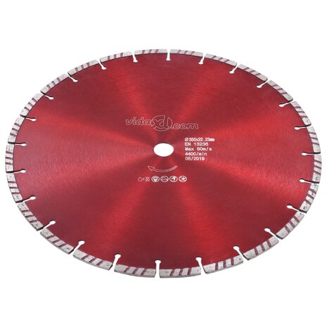 Diamantzaagblad met turbo 350 mm staal 2