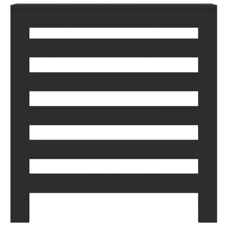 Radiatorombouw 78x20x82 cm bewerkt hout zwart 3