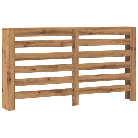 Radiatorombouw 149x20x82 cm bewerkt hout artisanaal eikenkleur 2