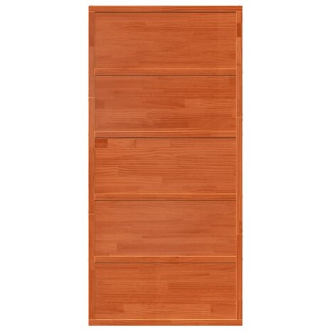 Schuifdeur 100x208 cm massief grenenhout wasbruin 4