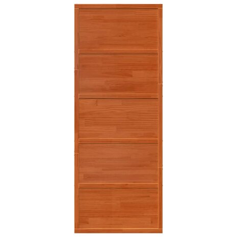 Schuifdeur 80x208 cm massief grenenhout wasbruin 4