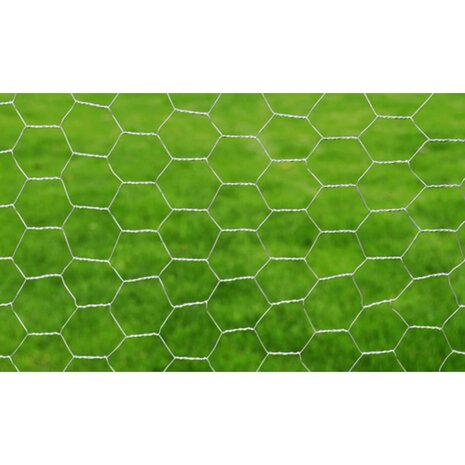 Kippengaas 25x1 m gegalvaniseerd staal zilverkleurig 3