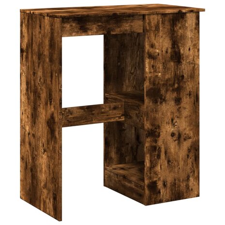 Bartafel met rekken 90x47,5x103,5 cm bewerkt hout gerookt eiken 6