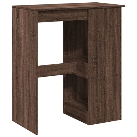 Bartafel met rekken 90x47,5x103,5 cm bewerkt hout bruin eiken 6