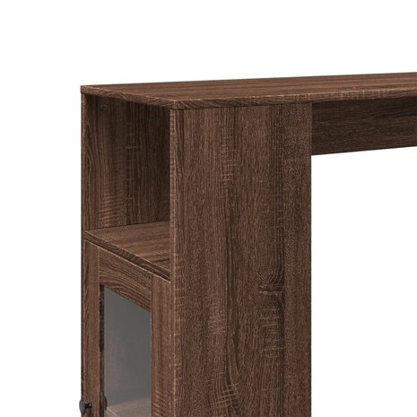 Bartafel met rekken 101x40x103,5 cm bewerkt hout bruin eiken 9
