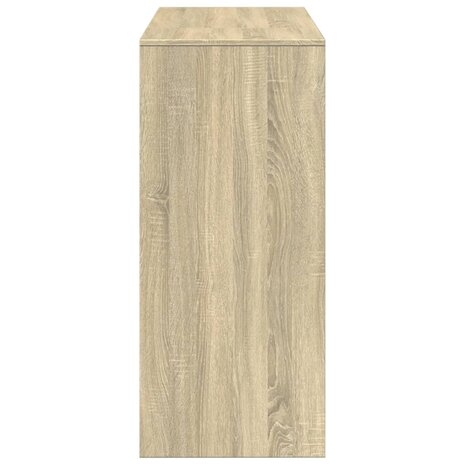 Bartafel met schap 124x46x103,5 cm hout sonoma eikenkleur 5