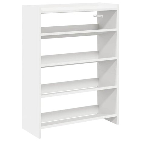 Schoenenrek 60x25x81 cm bewerkt hout wit 2