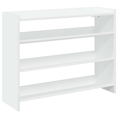 Schoenenrek 80x25x62 cm bewerkt hout wit 2