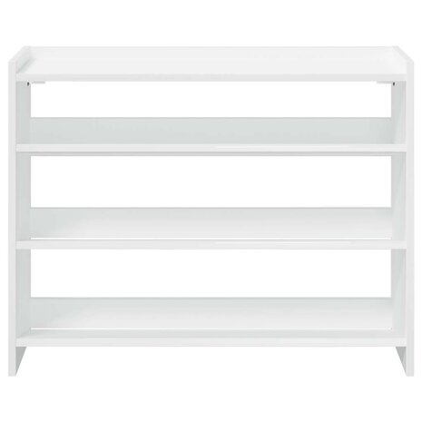 Schoenenrek 80x25x62 cm bewerkt hout wit 4