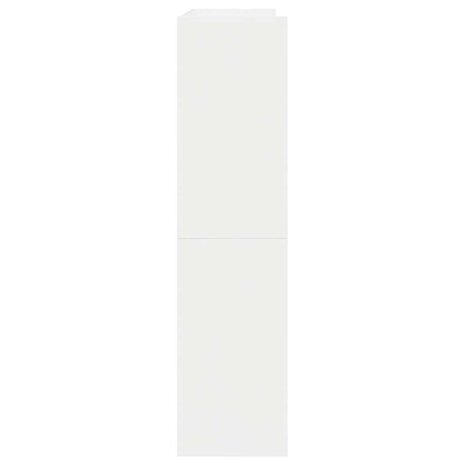 Schoenenrek 80x25x62 cm bewerkt hout wit 5